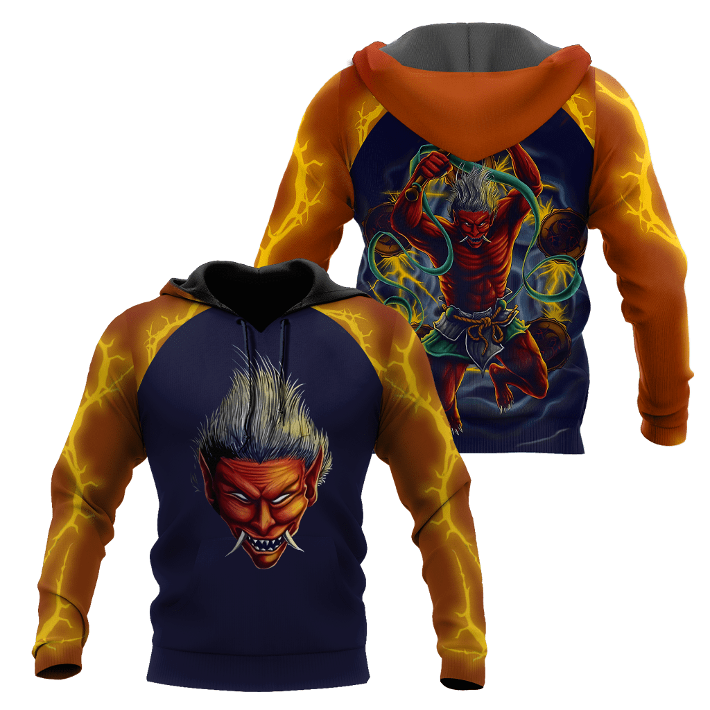 Japan Mythology Raijin 3D All Over Printed Unisex Shirts
