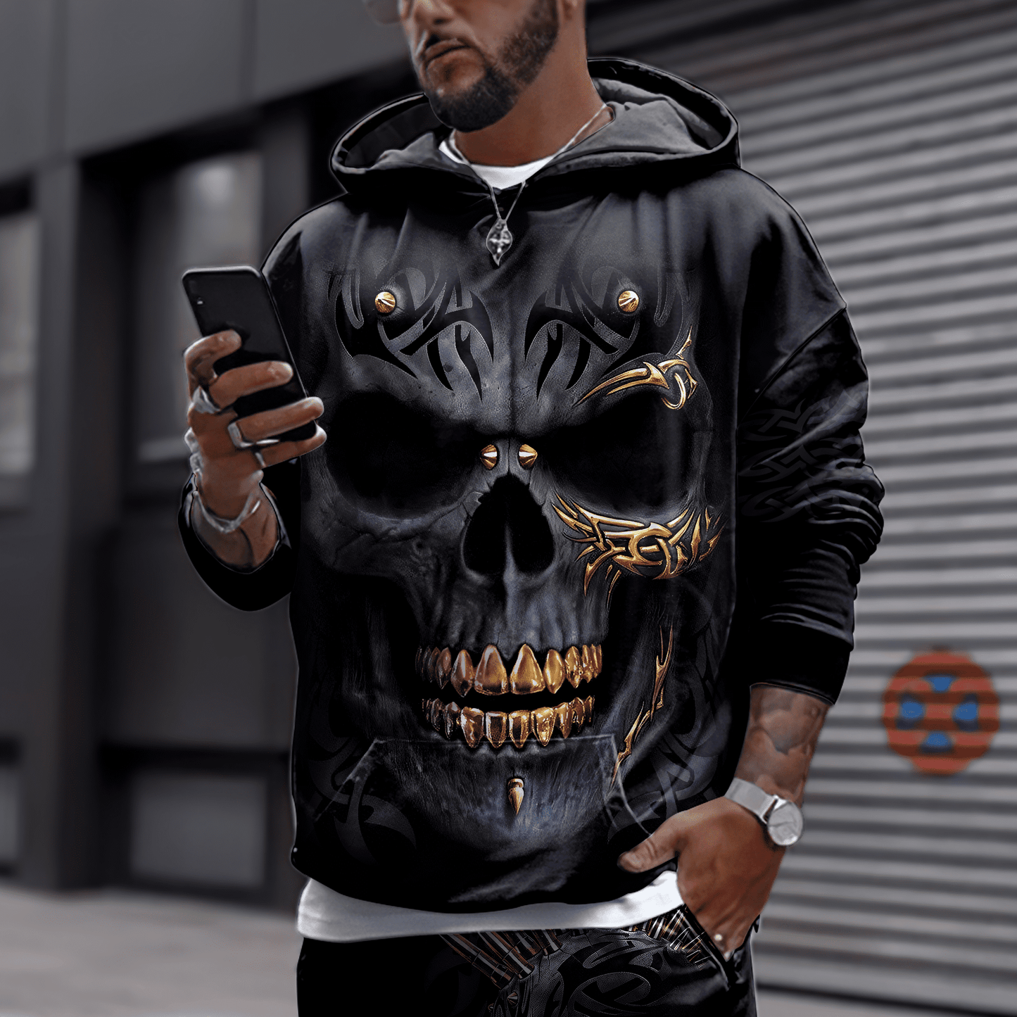 Skull 3D All Over Printed Combo Hoodie + Sweatpant