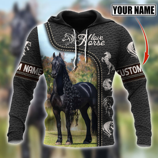 Personalized Name Premium Horse 3D All Over Printed Unisex Shirts CB