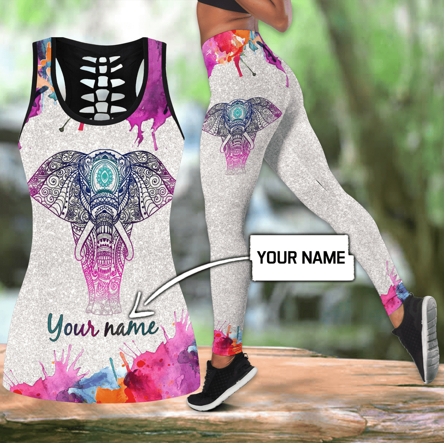 Custom Name XT Ganesha Combo Legging Tanktop DD03052102