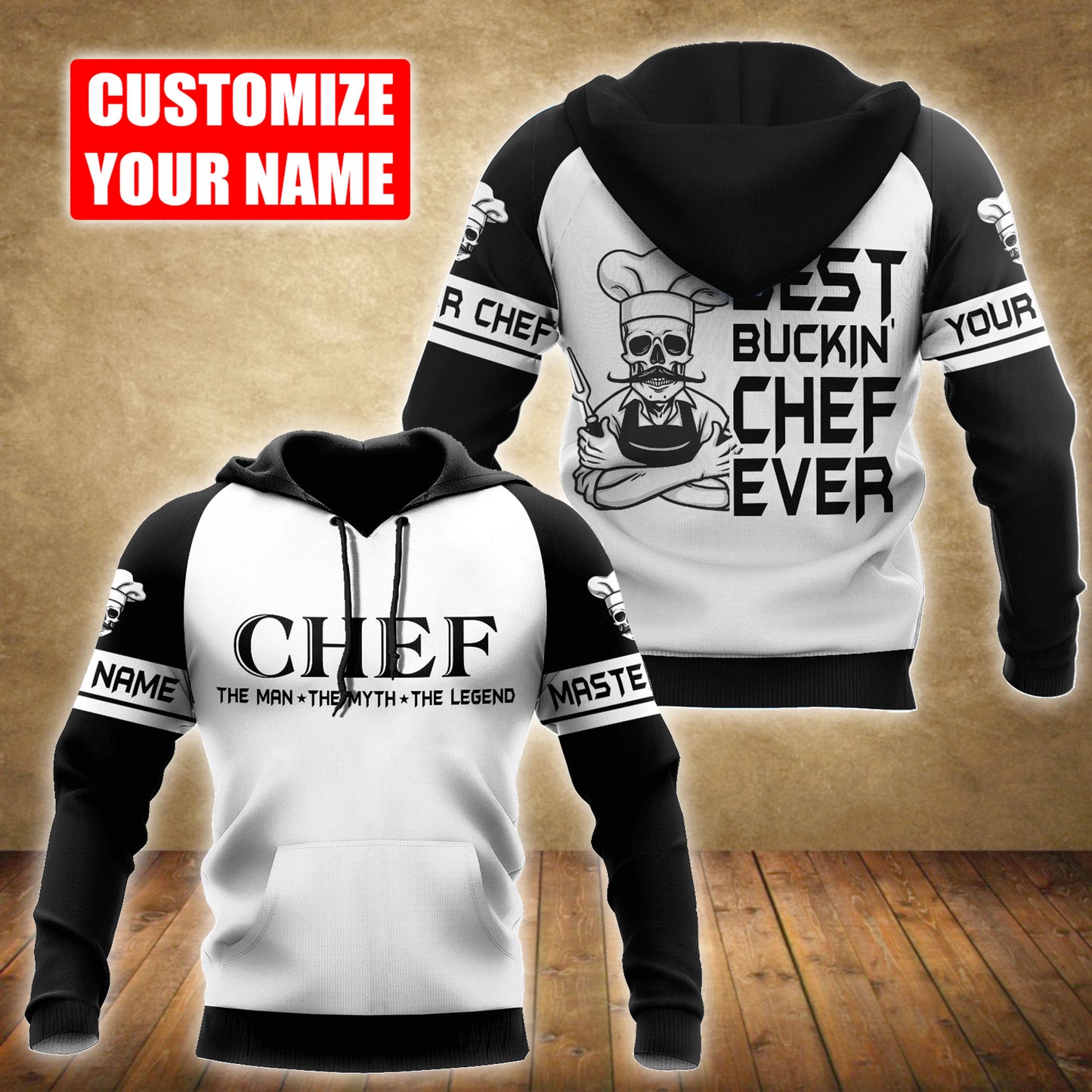 Custom Name Master Chef 3D All Over Printed Unisex Shirts