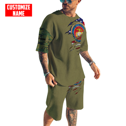 Custom name Soldier US Marine Corps 3d all over printed shirt hoodie MH06072107