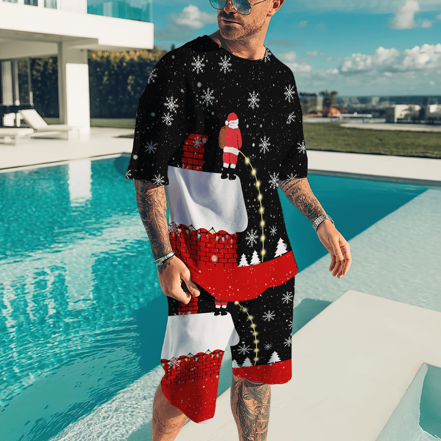 Santa Christmas 3D All Over Printed Unisex Shirts