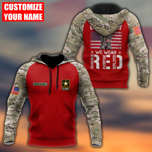 Customized name US Army 3D All Over Printed Unisex Shirts