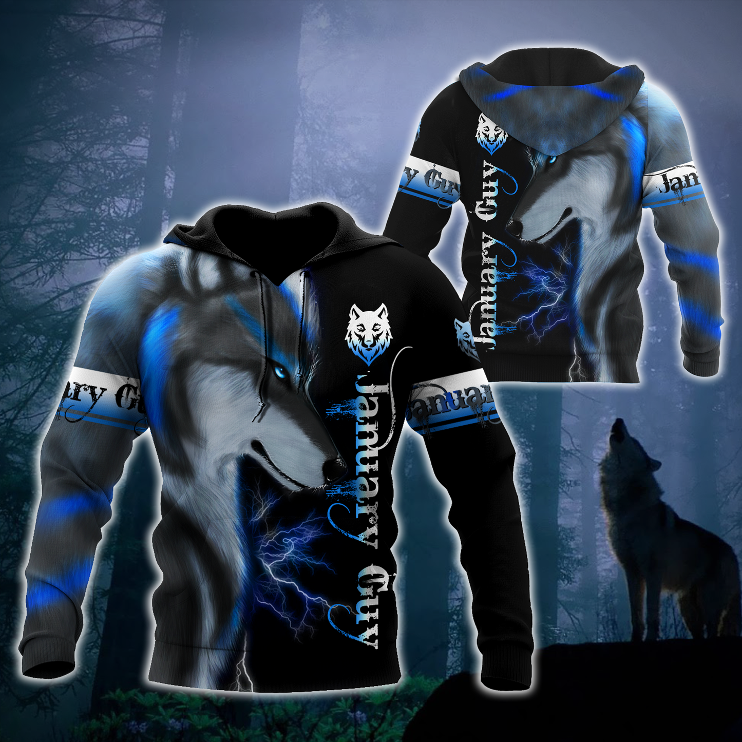 January Guy Wolf 3D Printed Unisex Shirts TN