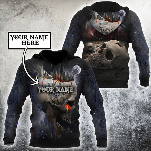Customize Name Dead City Skull Hoodie For Men And Women NTN15032104
