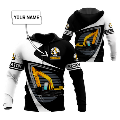 Custom Name XT Excavator 3D Printed shirts