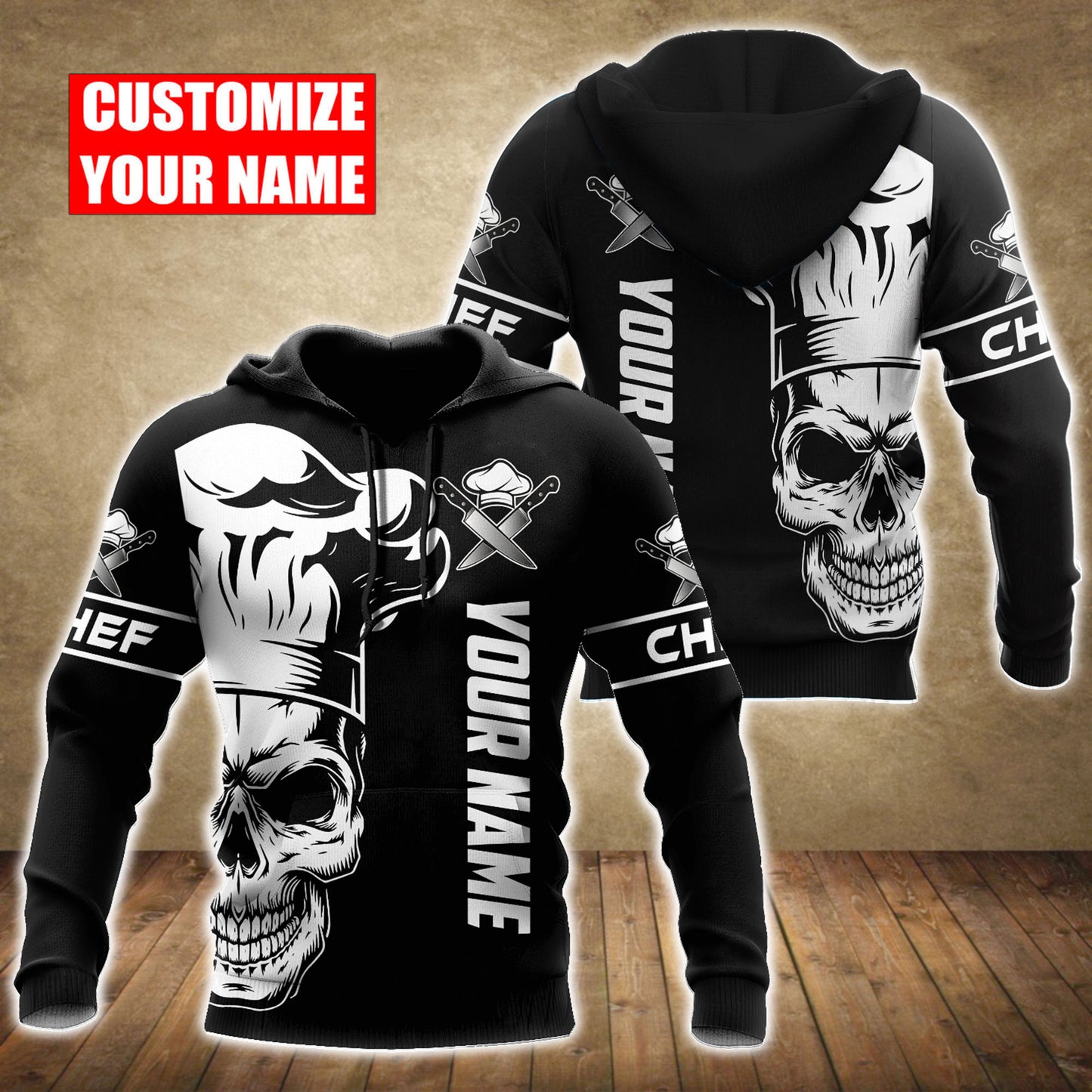 Custom Name Master Chef 3D All Over Printed Unisex Shirts