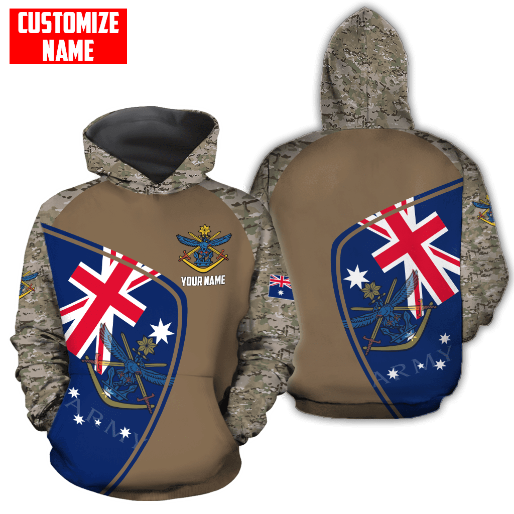 Custom name Anzac day Australia Army 3D printed shirts