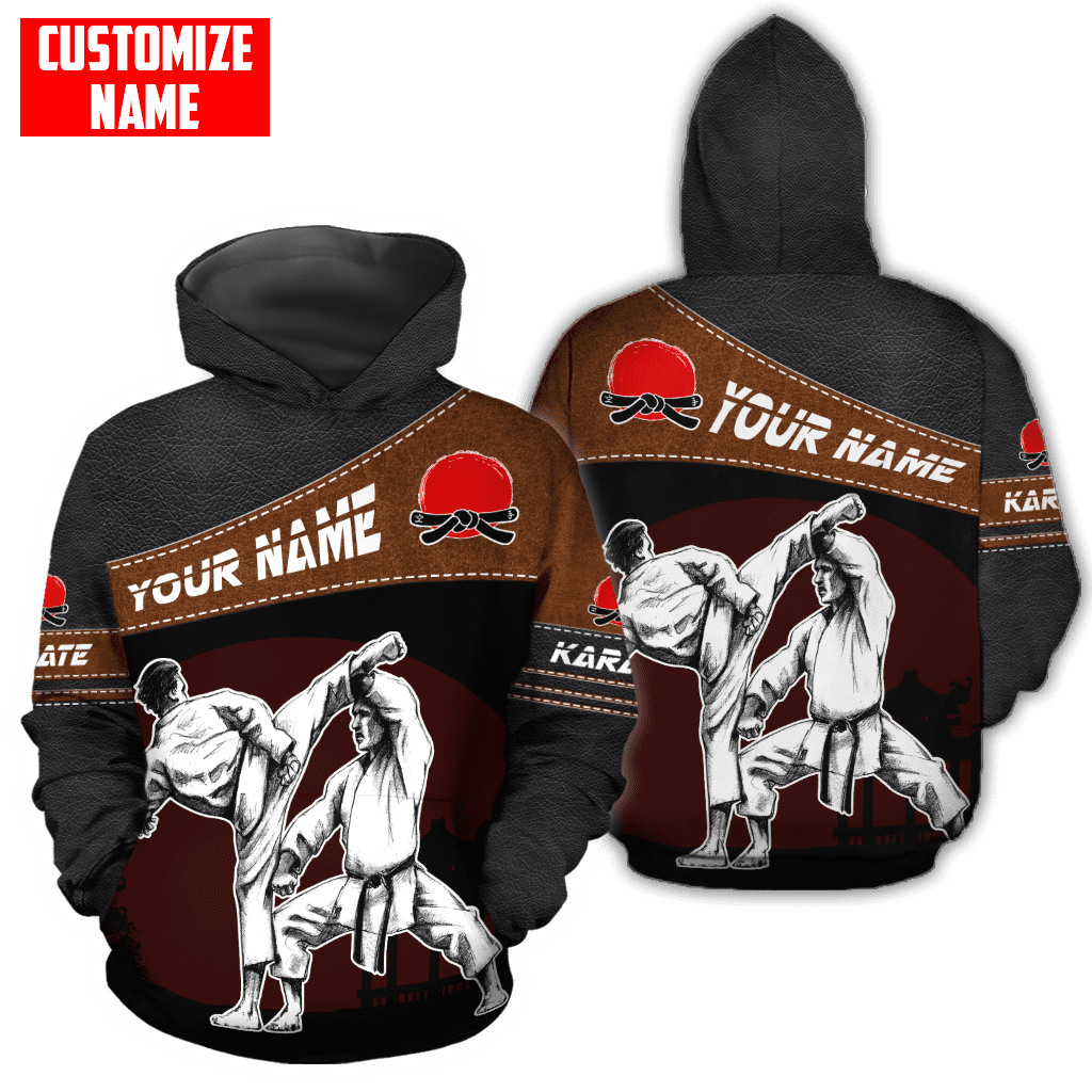 Customized Name Karate 3D All Over Printed Unisex Shirts