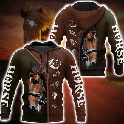 Premium Love Horse 3D All Over Printed Unisex Shirts DD08032105