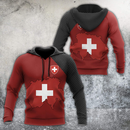 Switzerland 3D All Over Printed Unisex Shirts