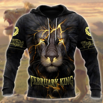 February Lion 3D All Over Printed Unisex Shirts