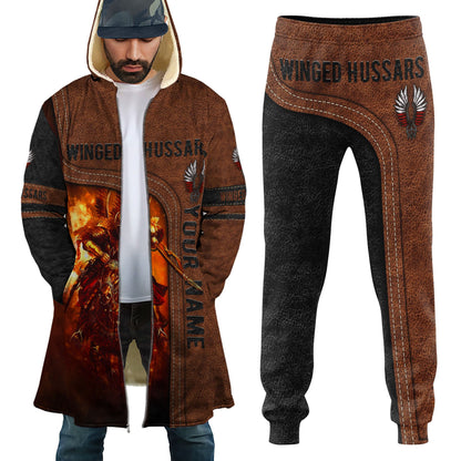 Premium Winged Hussars Best Custom name Combo Zip Cloak Sweatpant For Winter