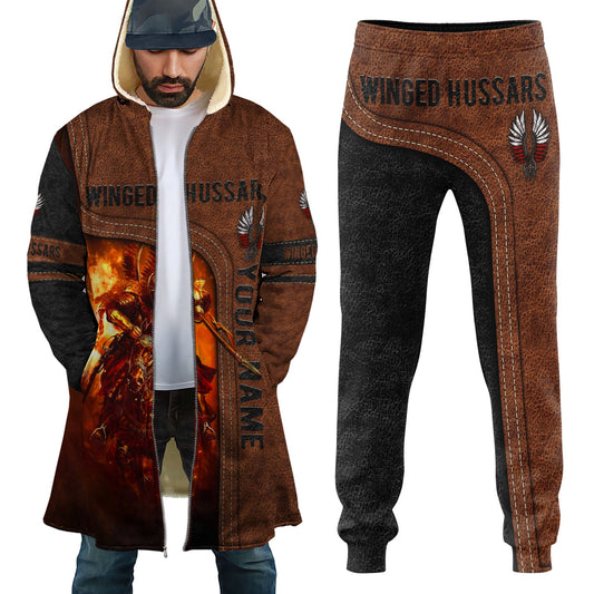 Premium Winged Hussars Best Custom name Combo Zip Cloak Sweatpant For Winter