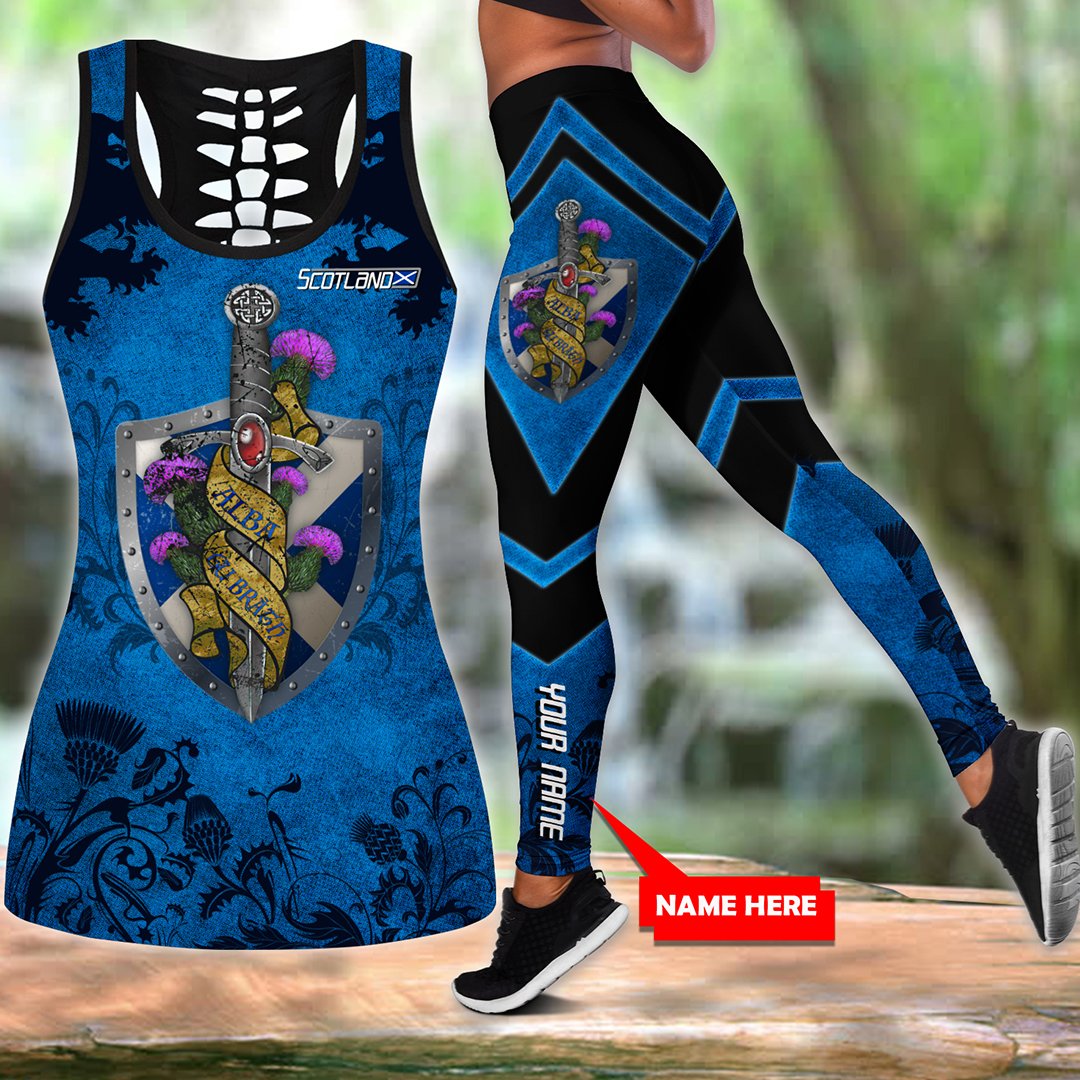 Custom name legging + hollow tank combo TNA22052104