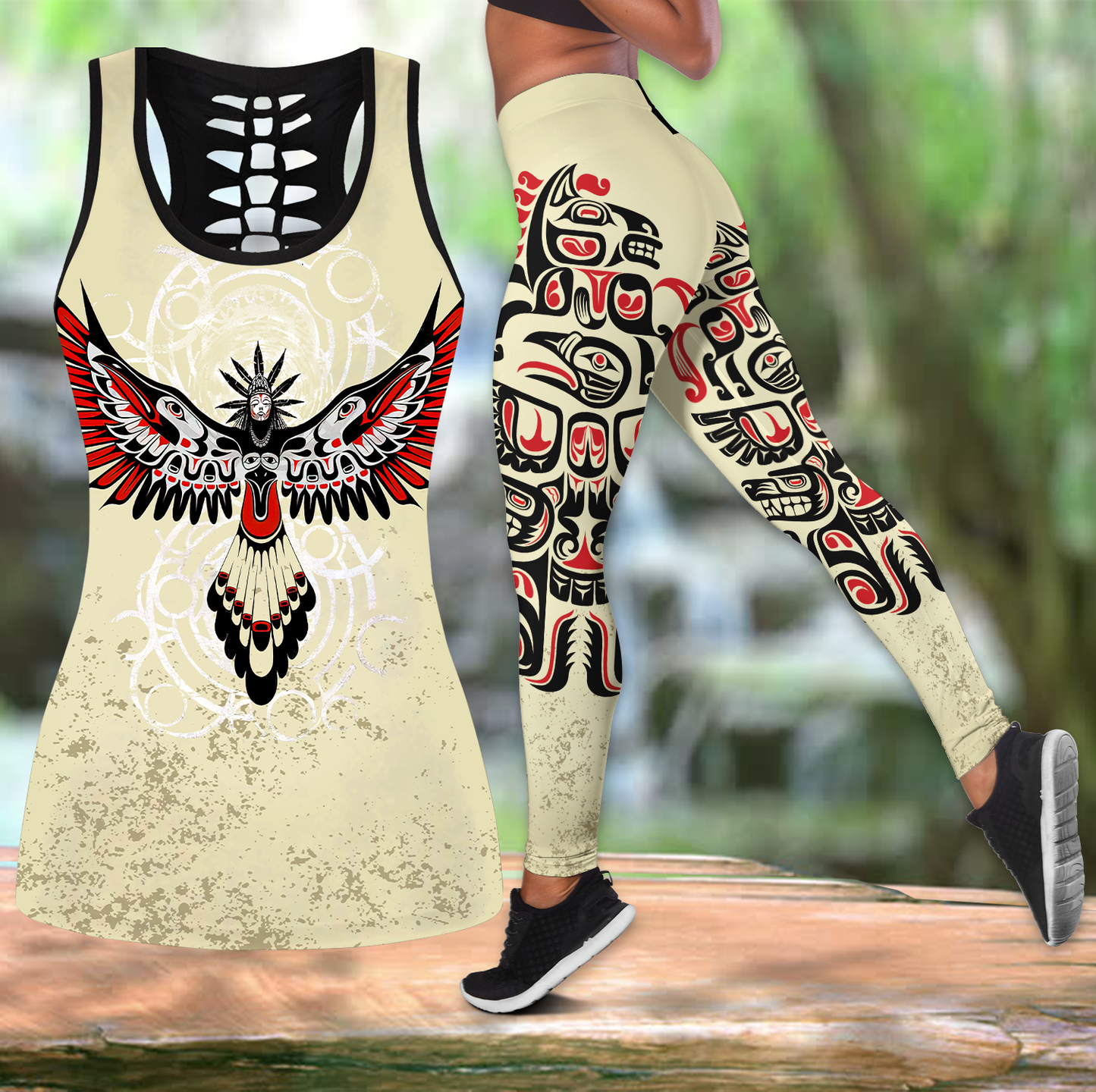 3D Printed Haida Combo Legging Tanktop PD02042101