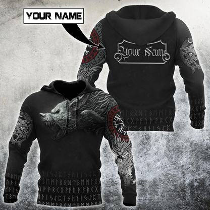 Customize Name Fenrir Viking Hoodie For Men And Women DQB10062101