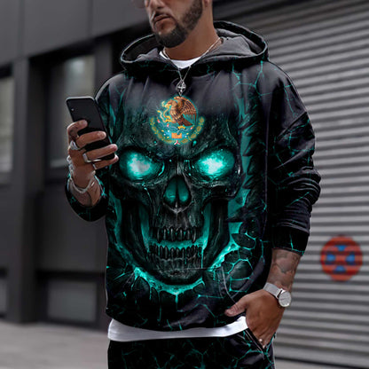 Mexican Skull 3D All Over Printed Unisex Hoodie