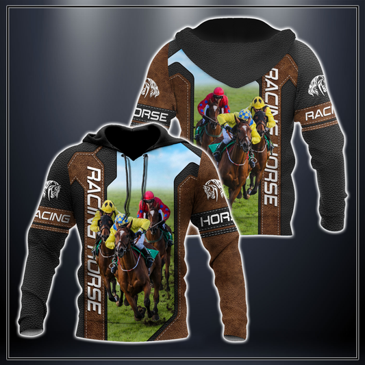 Racing Horse 3D All Over Printed Unisex Shirts