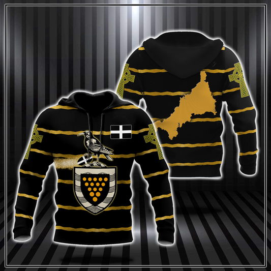 Premium 3D Printed Unisex Cornwall Rugby Shirts MEI