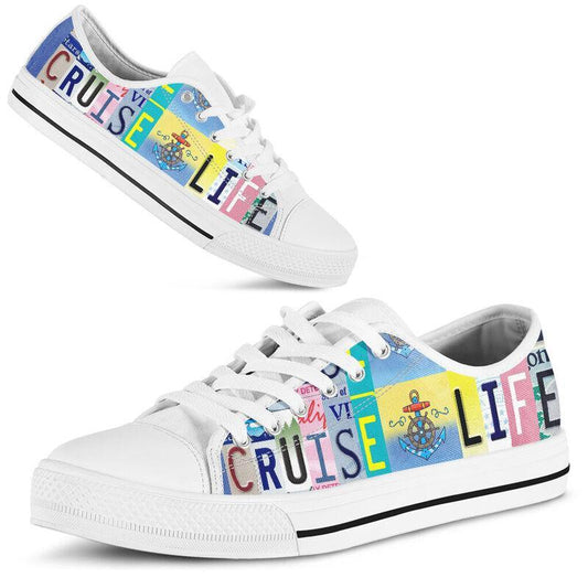 Cruise shoes HG2111-HG-Unisex Low Top Canvas Shoes-White-EU36 (US6)-Vibe Cosy™
