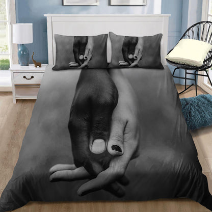 Black And White Couple Bedding Set DQB07282001-TQH-BEDDING SETS-TQH-Twin-Vibe Cosy™