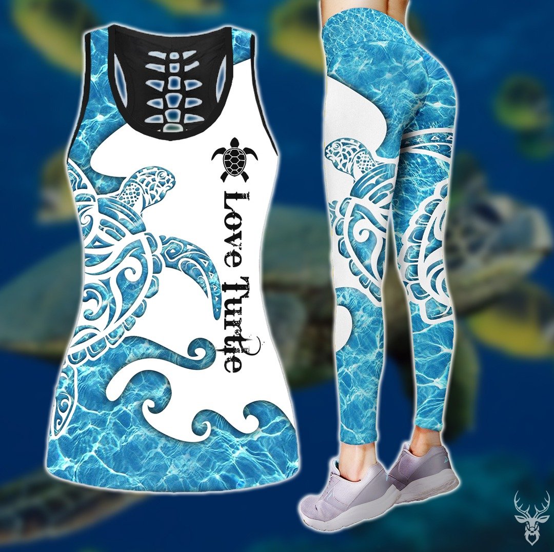 Turtle Combo Tank Top + Legging TA07292007-Apparel-TA-S-S-Vibe Cosy™