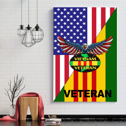 Viet Nam Veteran Poster Vertical 3D Printed