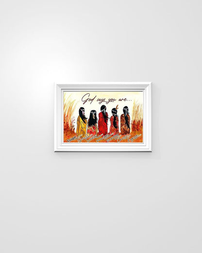 Native American 3D All Over Printed Canvas Poster