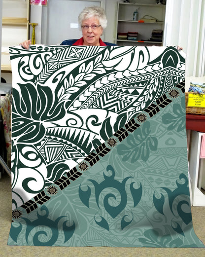 Premium Leaves And Turtles Blanket