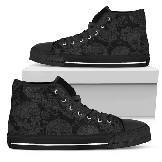 Dark sugar skull high top shoes PL18032001-PL8386-Women's high top-EU36 (US5.5)-Vibe Cosy™