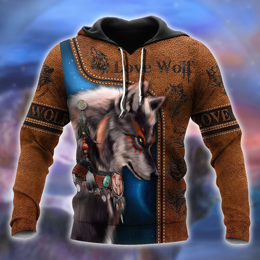 Wolf 3D All Over Printed Unisex Shirt