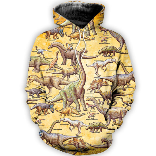 3D All Over Printed A Lot Of Dinosaurs Art Shirts And Shorts-3D All Over Printed Clothes-HP Arts-Normal Hoodie-XS-Vibe Cosy™