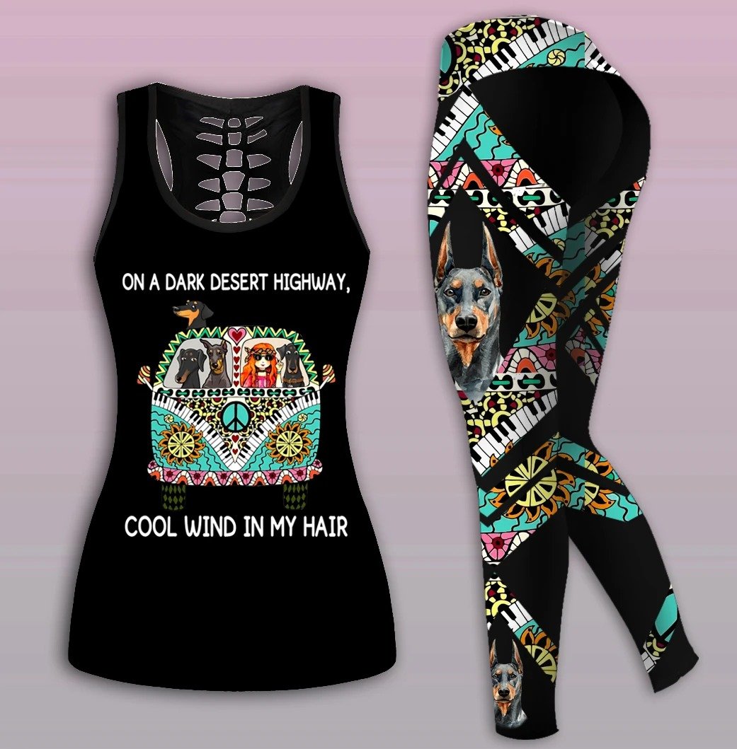 Doberman Hippie Combo Tank + Legging NNK030915-Apparel-NNK-S-S-Vibe Cosy™
