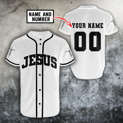 Jesus Christian Personalized Name and Number Athletic Style Combo Baseball shirt and Short