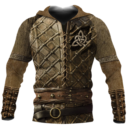 Irish Armor Knight Warrior Chainmail 3D All Over Printed Shirts For Men and Women AM020308-Apparel-TT-Hoodie-S-Vibe Cosy™