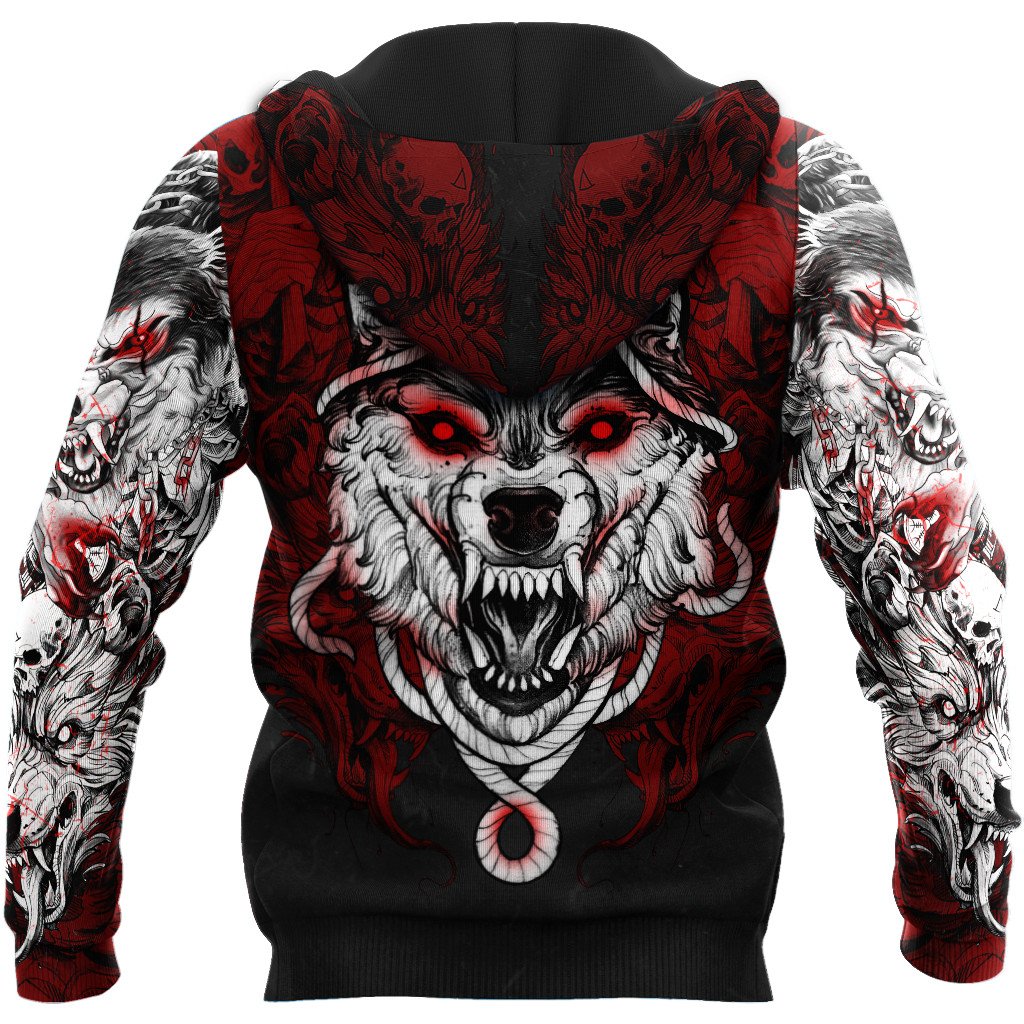 Wolf Tattoo 3D All Over Printed Unisex Shirt No 05
