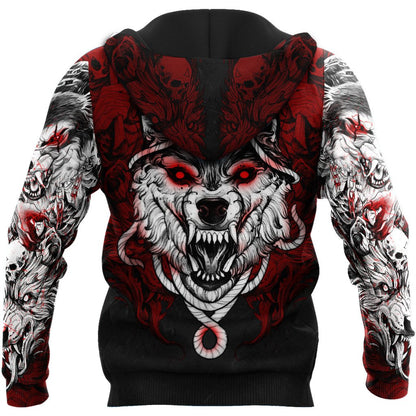 Wolf Tattoo 3D All Over Printed Unisex Shirt No 05