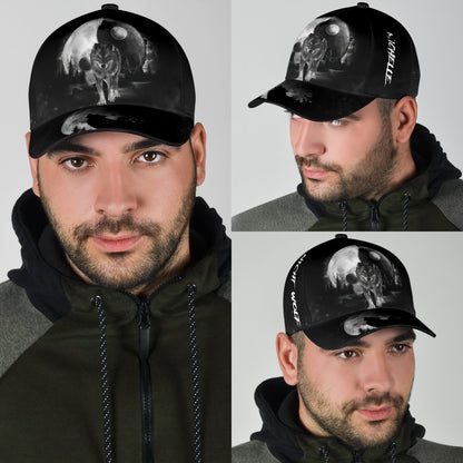 Custom Name Wolf Classic Cap