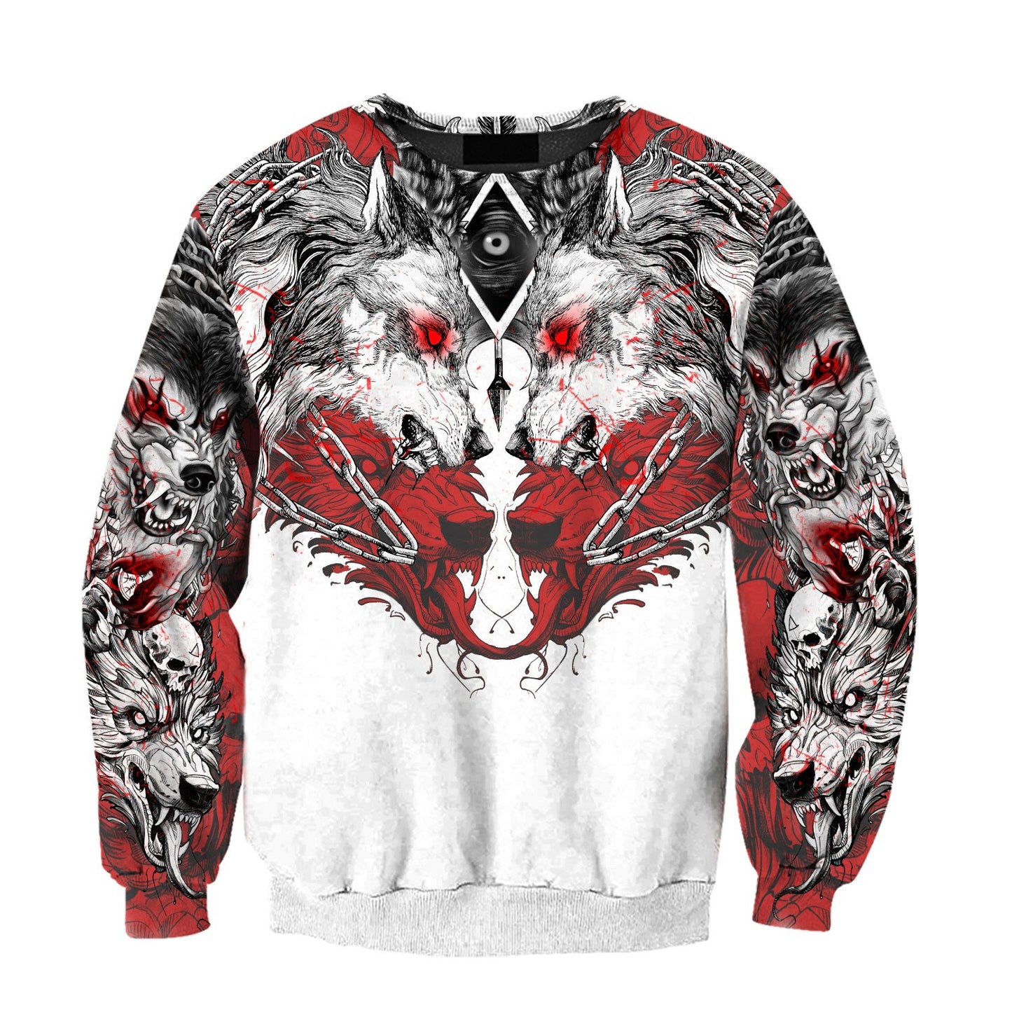 Wolf Tattoo 3D All Over Printed Unisex Shirt No 04
