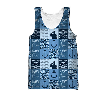 Navy Mom 3D All Over Printed Unisex Shirts