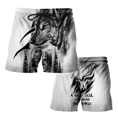 Wolf - A Wild Soul Can Never Be Tamed 3D All Over Printed Unisex Shirts No 02