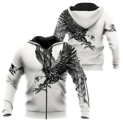 Eagle Tatoo Hoodie 3D All Over Printed Shirts For Men Pi15072003-HUM