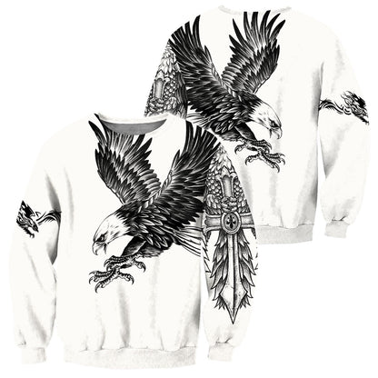 Eagle Tatoo Hoodie 3D All Over Printed Shirts For Men Pi15072003-HUM