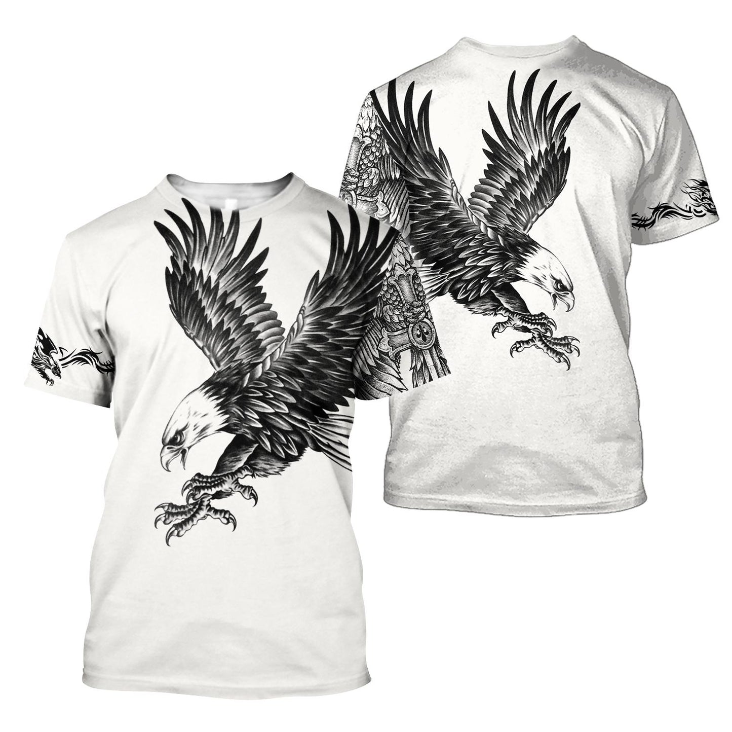 Eagle Tatoo Hoodie 3D All Over Printed Shirts For Men Pi15072003-HUM
