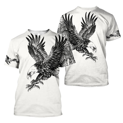 Eagle Tatoo Hoodie 3D All Over Printed Shirts For Men Pi15072003-HUM