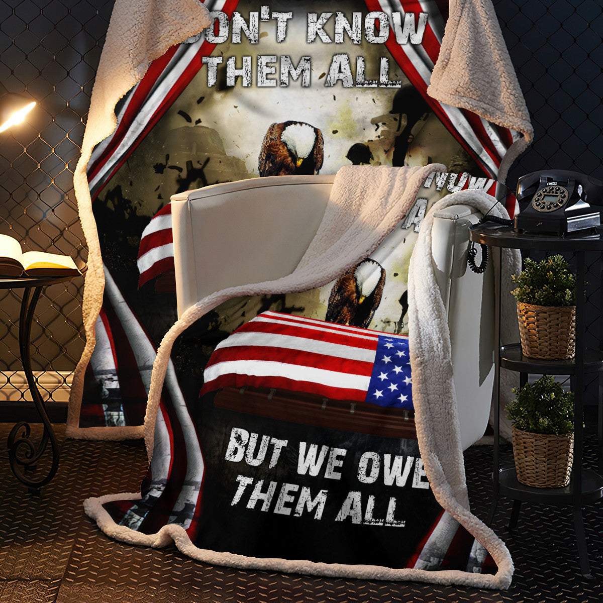 Veteran's Day We Don't Know Them All But We Owe Them All 3D All Over Printed Blanket