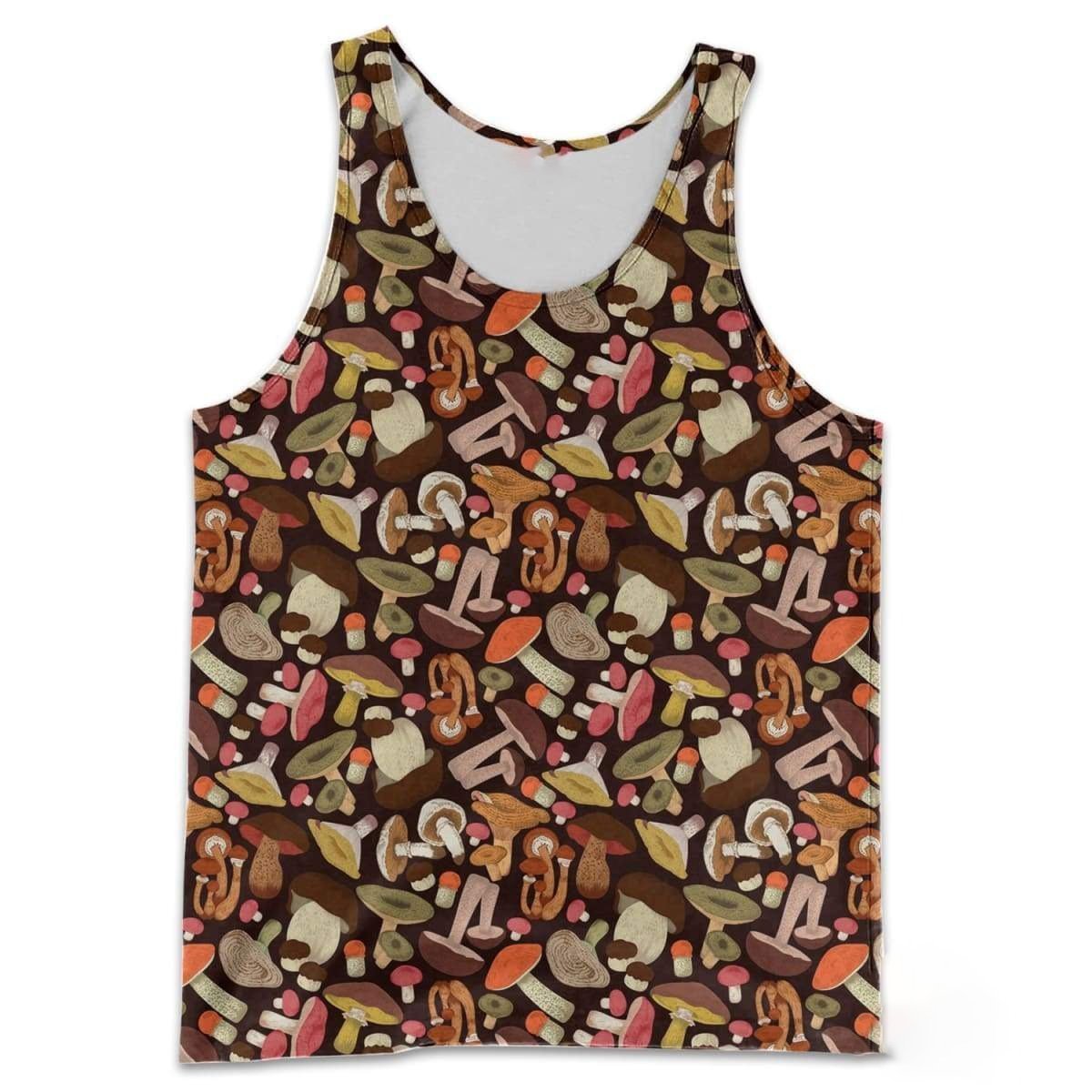 EDIBLE MUSHROOMS 3D ALL OVER PRINTED SHIRTS-Apparel-NTH-Tank Top-S-Vibe Cosy™