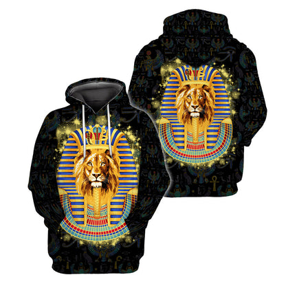 Lion Pharaoh 3D All Over Printed Unisex Shirts